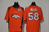 Nike Broncos 58 Von Miller Orange Team Big Logo Number Vapor Untouchable Limited Jersey,baseball caps,new era cap wholesale,wholesale hats